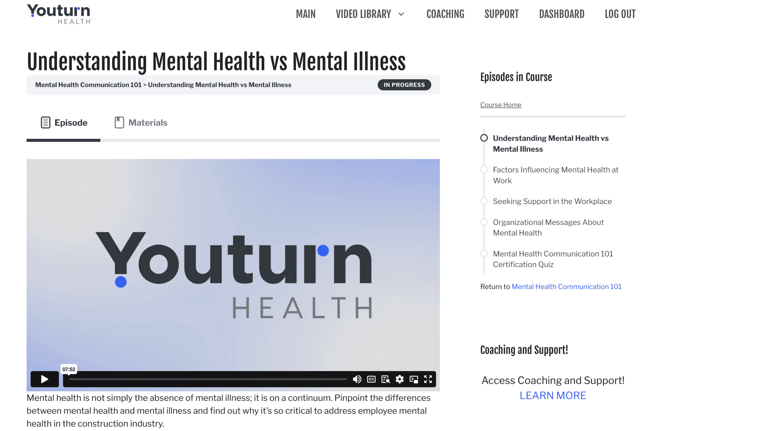 Youturn Old Educational Course Overview